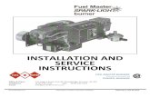 INSTALLATION AND SERVICE INSTRUCTIONS English [ 02.18 ].pdf · 5 BOILER OR FURNACE PREPARATION A) Clean the boiler or furnace thoroughly and remove all grates and obstructions. Check