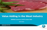 Value Adding in the Meat Industry - MINTRAC · Value addition to red meat for premium products ... Red Meat Value Chain Explore relative importance of factors across the red meat