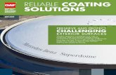 RELIABLE COATING SOLUTIONS · 2019. 9. 11. · Acrylic liquid-applied coatings can be applied over existing substrates, including built-up, modiﬁed bitumen, concrete, metal, single-ply,