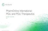 PharmOnline International: POLI and POLI Therapeutics · POLI Indicators On the right of the POLI database, POLI Indicators is available. It is a visualization tool to analyze drug