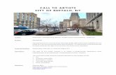 CALL TO ARTISTS CITY OF BUFFALO, NY · 2020. 5. 20. · CALL TO ARTISTS CITY OF BUFFALO, NY Project: Downtown “Entertainment District” Infrastructure Improvements – Public Art