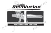 IWATA TR1 & TR2 MANUAL & PARTS GUIDE€¦ · also effect the stippling texture. GETTING STARTED REVOLUTION TR1, TR2 GENERAL OPERATION REVOLUTION TR1, TR2 . Line thickness can be controlled