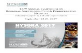16TH ANNUAL SYMPOSIUM ON REGIONAL ANESTHESIA PAIN ... … · Symposium on Regional Anesthesia, Pain and Perioperative Medicine that will be held September 23-24, 2017. The program