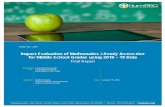 Impact Evaluation of Mathematics i-Ready Instruction for ......2020/08/03  · ready standards that includes engaging multimedia instruction and progress monitoring into online lessons.