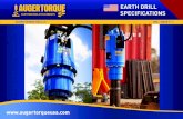 EARTH DRILL SPECIFICATIONS - Auger Torque The Earth Drill 1200 is Auger Torque¢â‚¬â„¢s entry level model