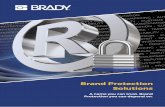 Brand Protection Solutions · 2020. 4. 8. · To protect your most valuable asset – your brand – you need a product authentication solution partner you can rely on. Brady Brand