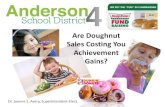 Are Doughnut Sales Costing You Achievement Gains? Doughnut... · 2015. 6. 5. · Sales Costing You Achievement Gains? Dr. Joanne S. Avery, Superintendent-Elect . OBJECTIVES Learn