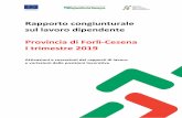 Rapporto congiunturale sul lavoro dipendente Provincia di Forlì … · 2019. 7. 2. · Anche in provincia di Forlì-Cesena, come rilevato sull’eonomia regionale nel suo omplesso,