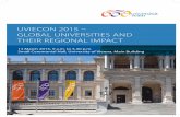 UVIECON 2015 – GLOBAL UNIVERSITIES AND THEIR REGIONAL … · 2015. 3. 12. · of modern genetics, mathematical logic and cellular biology, to again become an incubator for bold