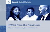 HTML5 From the Front Lines - CSS + JavaScript · 2012. 4. 10. · •Probably the strangest technology to be roped into the HTML5 catch-all is Scalable Vector Graphics (SVG.) •