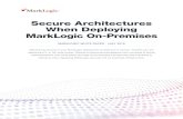 Secure Architectures When Deploying MarkLogic On-Premises...Secure Architectures When Deploying MarkLogic On-Premises MARKLOGIC WHITE PAPER · JULY 2018 Maintaining security in your