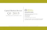 Capital Markets Review Q1 2015 - Raymond James FinancialCapital Markets Review Q1 2015 Material prepared by Raymond James for use by its advisors. Raymond James & Associates, Inc.,