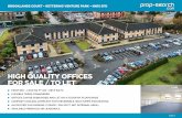 HIGH QUALITY OFFICES FOR SALE / TO LET...BROOKLANDS COURT • KETTERING VENTURE PARK • NN15 6FD HIGH QUALITY OFFICES FOR SALE / TO LET FROM 893 – 7,400 SQ FT (83 – 687.5 SQ M)