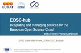 Presentazione standard di PowerPoint...2017/11/28  · 11/28/2017 10 Support to the Declaration: Data Culture and FAIR EOSC-hub –Provides production-quality FAIR data and services