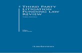 the Third Party Litigation Funding Law Review · 2 António Pinto Leite, ‘Third-Party Funding as a joint venture and not as a mere finance agreement: the independence and impartiality
