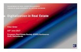 Digitalization in Real Estate · Real Estate Europe 2016 PwC/ULI 2015 Emerging Trends in Real Estate - A balancing act PwC/ULI 2017 Emerging Trends in Real Estate - New market realities