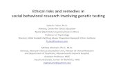 Ethical risks and remedies in social behavioral research ... 3 Rotunda... · Ethical risks and remedies in social behavioral research involving genetic testing Celia B. Fisher, Ph.D.