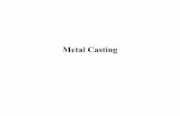 Metal Castingcourses.washington.edu/me355b/notes/casting.pdf · Die Casting - Two Major Types •Hot Chamber –Zn or Zn alloys only –Higher production rate 15 cycles per minute