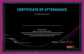 CERTIFICATE OF ATTENDANCE - Allpresan...CERTIFICATE OF ATTENDANCE This certificate is awarded to Having attended: Webinar: Diabetes Foot Protection How you can make a real impact to