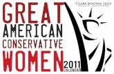 GREAT - Clare Boothe Luce Center for Conservative Womencblpi.org/wp-content/uploads/2016/01/2011-CALENDAR.pdf · –Andrea Tantaros Andrea Tantaros is a national political commentator,