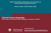 National Census Geographyggim.un.org/ggim_20171012/docs/meetings/Regional Workshop...2017/10/12  · UNSD-AITRS Regional Workshop on the Integration of Statistical and Geospatial Information