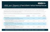 ISS on Open:FactSet Marketplace · 2019. 8. 27. · ISS on Open:FactSet Marketplace PRODUCT GUIDE 2019 ... (available in the Carbon/Climate datafeed) •Tracks a company’s efficiency,