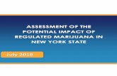 ASSESSMENT OF THE POTENTIAL IMPACT OF REGULATED MARIJUANA … · assessment of the potential impact of regulated marijuana in new york state 2018 july 2018