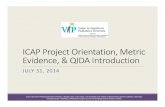 ICAP Project Orientation, ICAP Project Orientation, Orientation, … · 2016. 7. 12. · ICAP Project Orientation, ICAP Project Orientation, Orientation, Metric Metric Evidence, &