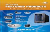 2012-2013 FEATURED PRODUCTS - M-SystemTotal Components Supplier for PA / FA / BA FEATURED PRODUCTS 2012-2013 Signal Conditioners Two-wire Signal Conditioners Power Transducers Indicators