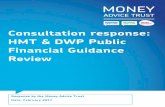 Consultation response: HMT & DWP Public Financial Guidance ... · HMT & DWP Public Financial Guidance Review the new approach to commissioning to help put advice funding on a more