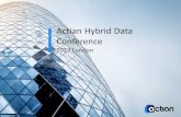Actian Hybrid Data Conference...Realtime WS API Hybrid Integration Manager Configuration Monitoring Scheduling User access DataConnect 11 highlights All-in-one design interface: Project