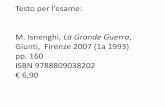 M. Isnenghi, La Grande Guerra · 2015. 10. 29. · Testo per l’esame: M. Isnenghi, La Grande Guerra, Giunti, Firenze 2007 (1a 1993) pp. 160 ISBN 9788809038202 €6,90