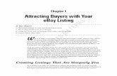 Chapter 1 Attracting Buyers with Your eBay Listing COPYRIGHTED … · 2020. 3. 10. · Chapter 1 Attracting Buyers with Your eBay Listing In This Chapter Matching listings to your