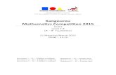 Kangourou Mathematics Competition 2015 · 2019. 8. 6. · Thales Foundation Cyprus P.O. Box 28959, CY2084 Acropolis, Nicosia, Cyprus Kangourou Mathematics Competition 2015 Kadet Level