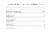 Weekly Job Posting List - Northeast State · Full time—offering a $5,000 sign on bonus Part time—offering a $2,500 sign on bonus PRN—paying a flat rate of $30/per hour How to