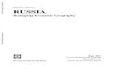 Report No. 62905-RU. RUSSIA...Report No. 62905-RU. RUSSIA Reshaping Economic Geography Document of the World Bank June 2011 Poverty Reduction and Economic Management Unit Europe and