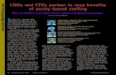 CNOs and CFOs partner to reap benefits...PS CNOs and CFOs partner to reap benefits of acuity-based staffing How to build a case that creates improved patient outcomes. By Janet Boivin,