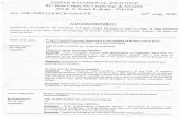 ADVERTISEMENT · 2020. 8. 25. · ADVERTISEMENT Applications are invited for the recruitment of Project Linked Personnel to work in a Govt. of India sponsored research project at