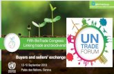 Buyers and sellers’ exchange - UNCTAD · 2019. 9. 13. · Buyers and sellers’ exchange. Fifth BioTrade Congress: Linking trade and biodiversity 12–13 September 2019 I Palais