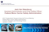Assistant Administrator and Chief Safety Officer · 2015. 1. 13. · Assistant Administrator and Chief Safety Officer . Federal Motor Carrier Safety Administration . 2015 Transportation