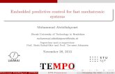 Embedded predictive control for fast mechatronic systems · 2 Application study oward embedded MHE and NMPC MHE vs. EKF for a vibrating cantilever beam Nonlinear vibration system