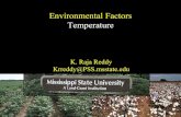 Environmental Factors Temperature · Atmospheric Carbon Dioxide Solar Radiation Temperature (Extremes) Water Wind Nutrients (N and K) Others, ozone etc., Growth Regulators (PIX) The