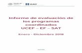 Informe de evaluación de los programas coordinados UCEF EF … de evaluación progr… · resultados de los programas coordinados con el SAT y compararse contra las demás EFs. Participación