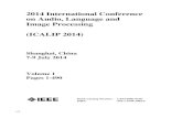 2014 International Conference on Audio, Language and Image ...toc.proceedings.com/24908webtoc.pdf · 211 Iris Center Localization Using Integral Projection and Gradients Dongxiao