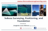 Subsea Surveying, Positioning, and Foundation · precisely the nature and mechanical properties of soils at the selected subsea field area and along the onshore and offshore pipelines
