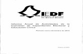 lEDF - IECM · 2020. 5. 22. · III. Avance del Programa anual de actividades correspondiente al ejercicio 2010 de la Comisión solicitó a la Dirección Civica el avance del primer