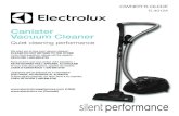 Quiet cleaning pe rformance - Electroluxmanuals.electroluxappliances.com/prodinfo_pdf/Edison/EL... · 2016. 5. 24. · Canister Vacuum Cleaner Quiet cleaning pe rformance. 2 ... Thank