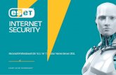 ESET Internet Security...eset internet security 是一体式的 internet 安全软件。它可在联机和脱机时保证您的安全，此外僵尸网络防 护还可以检测并阻止针对您系统的渗透尝试。