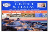 M and M Travel on a Pilgrimage to: Greece & Italy · 2013. 10. 22. · INCLUSIONS, CONTACTS & RESERVATION APPLICATION Pilgrimage to Greece and Rome with M and M Travel October 14