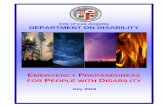 City of Los Angeles DEPARTMENT ON DISABILITY · earthquake strikes. · Federal, State and Local governments, emergency management experts, and preparedness organizations all agree